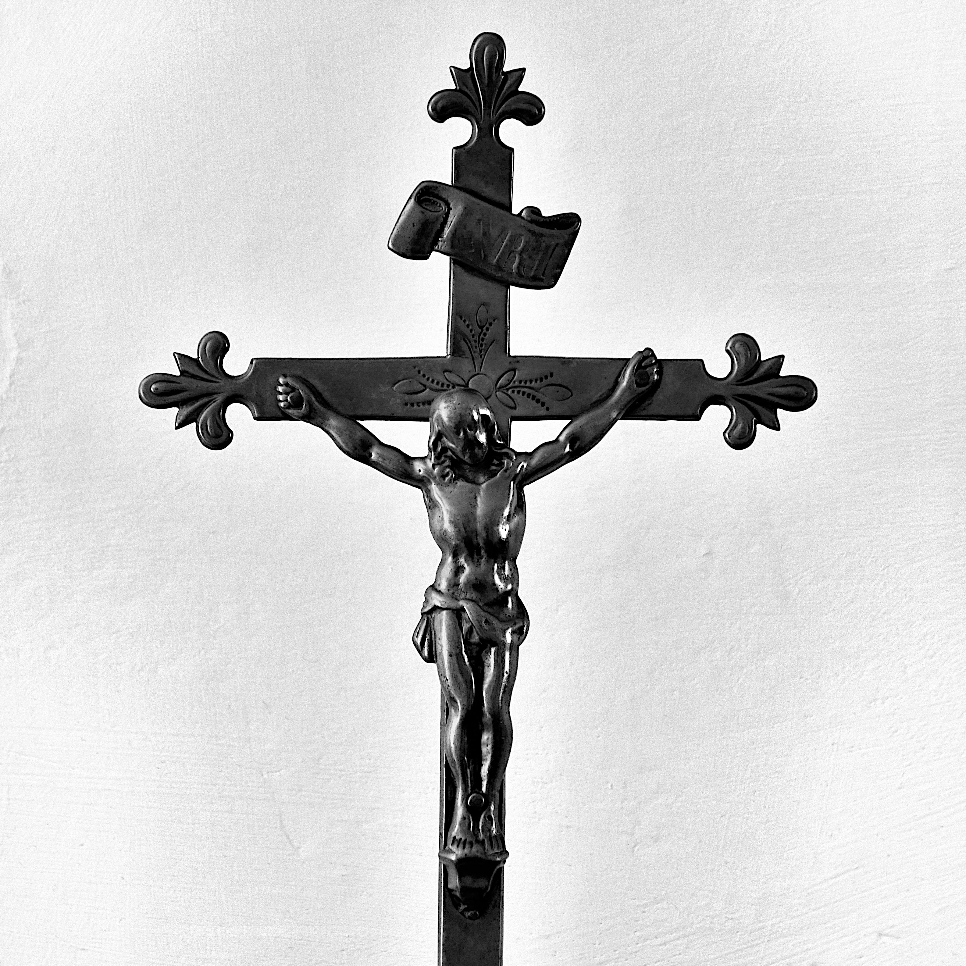 Bronze Cruxifix, Black and White
